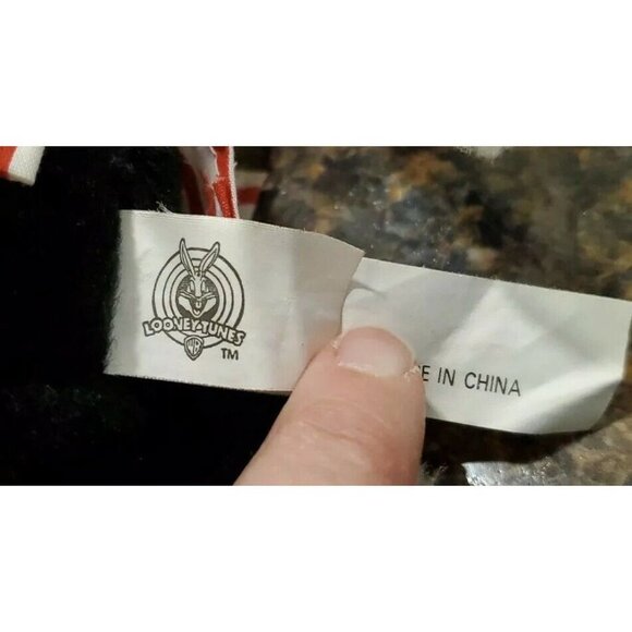 Looney Tunes Warner Bros Sylvester Cat Plush 12" 1997 in Night Shirt Hat slipper - Picture 4 of 9